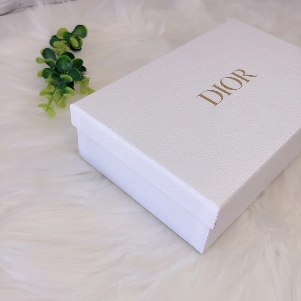 Dior Textured White Box with Gold Logo